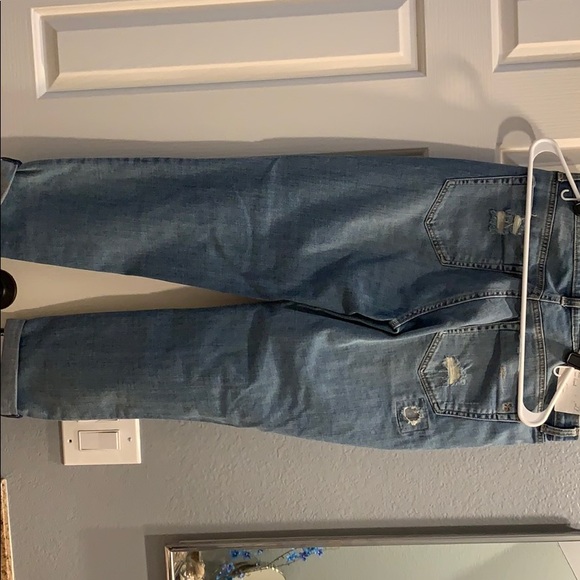 Ripped Patched Mom Jeans Ankle Cropped - Picture 5 of 5